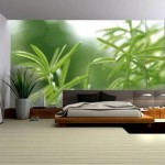 Contoh Model Wallpaper Kamar Tidur Nuansa Alam Pemandangan Hijau Terkini 2016